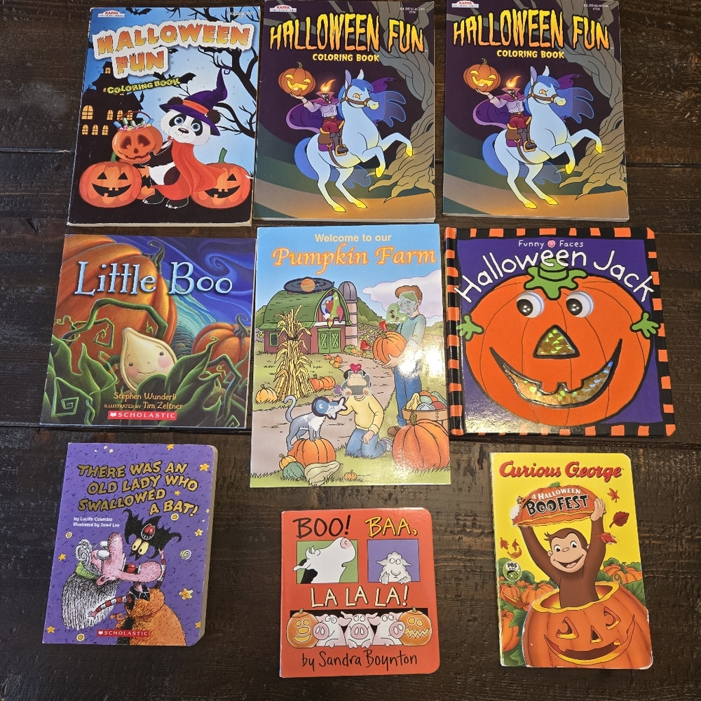 Halloween Book & Coloring Book Bundle